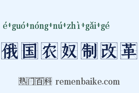 俄国农奴制改革是什么意思的图片